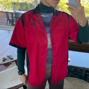 Bowling shirt short sleeve button up